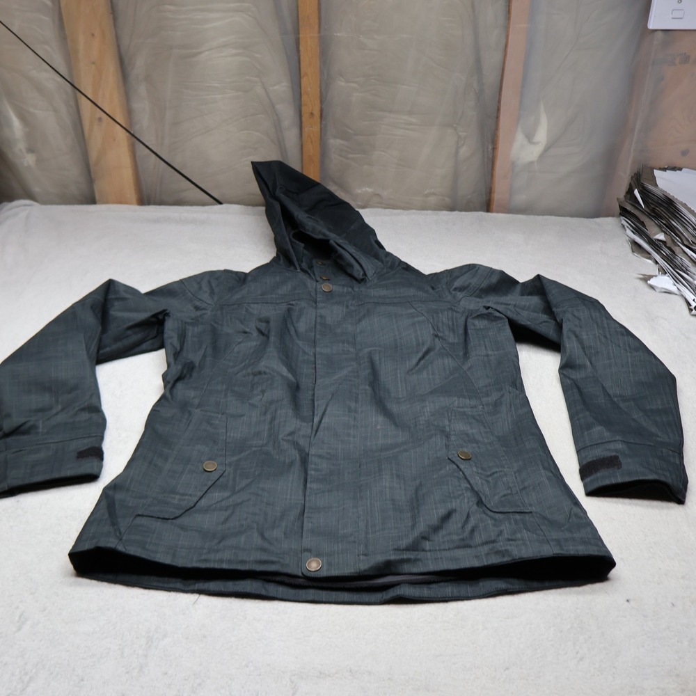 Burton Jacket Womens Large Black Dryride Hooded Waterproof Ski Snow‎ Insulated